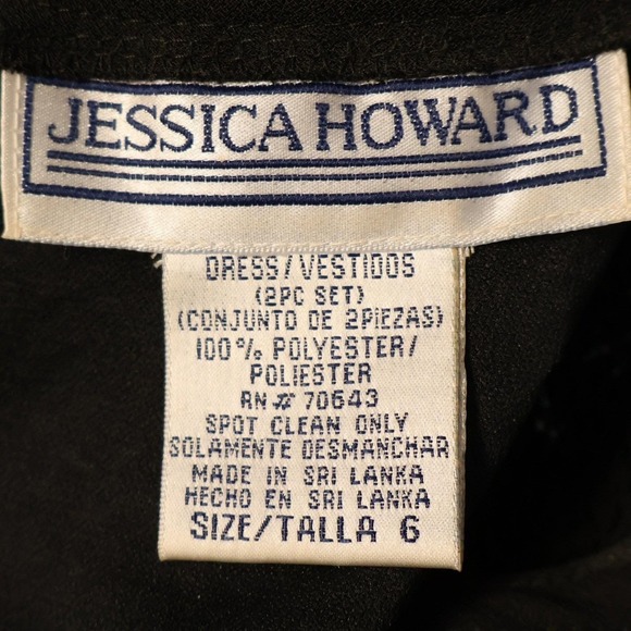 Vtg Jessica Howard Textured Jacket Maxi Dress Set Evening Formal NYE 90s Size 6 - Picture 3 of 16